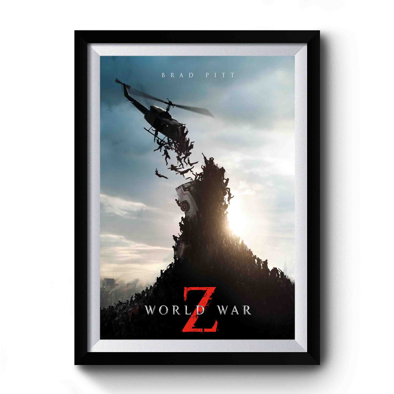 World War Z Brad Pitt Premium Poster